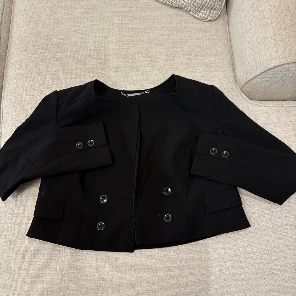 White House Black Market Black Blazer - Picture 1 of 8